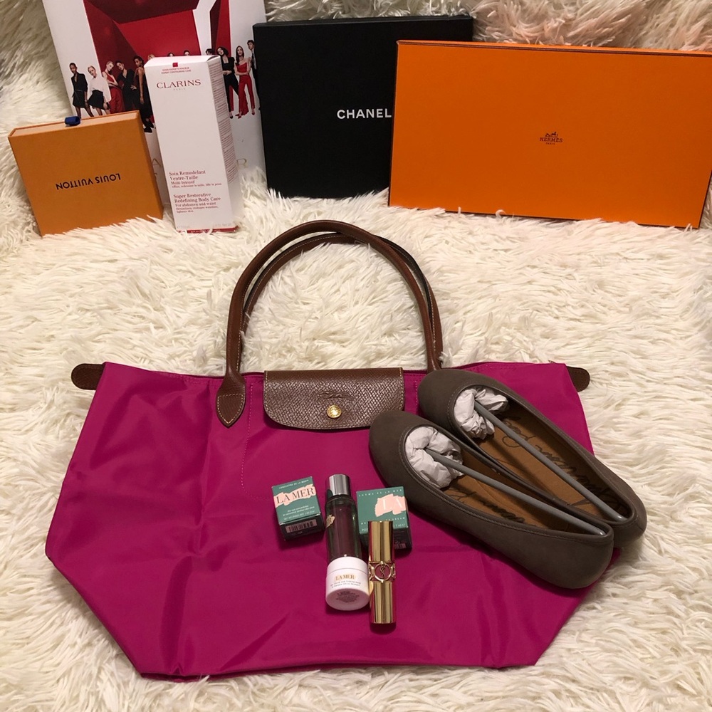 Long Champ Bag (Free 4 La Mer items, YSL Lipstick & Shoes on the Pictures)